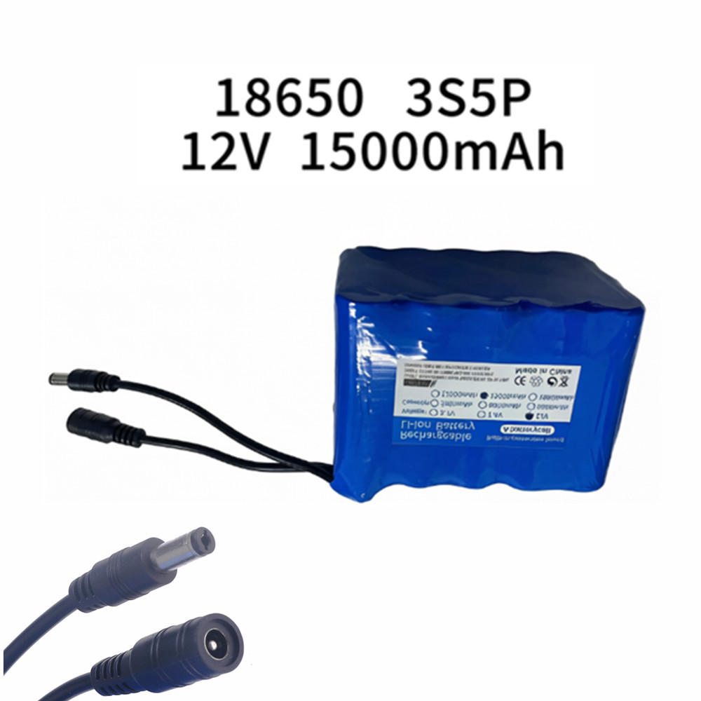 Lithium Battery 12V - Baterai Pancing 12V 3S5P 15Ah Portabel