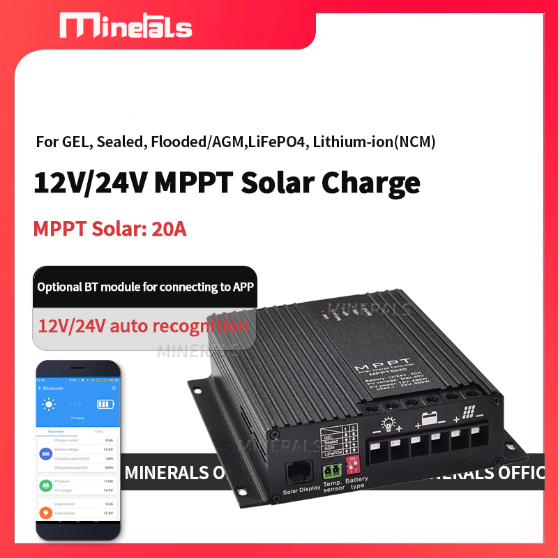 Pengontrol MPPT 20A Pengisi Da - Charge Controller Solar ulasan dan harga