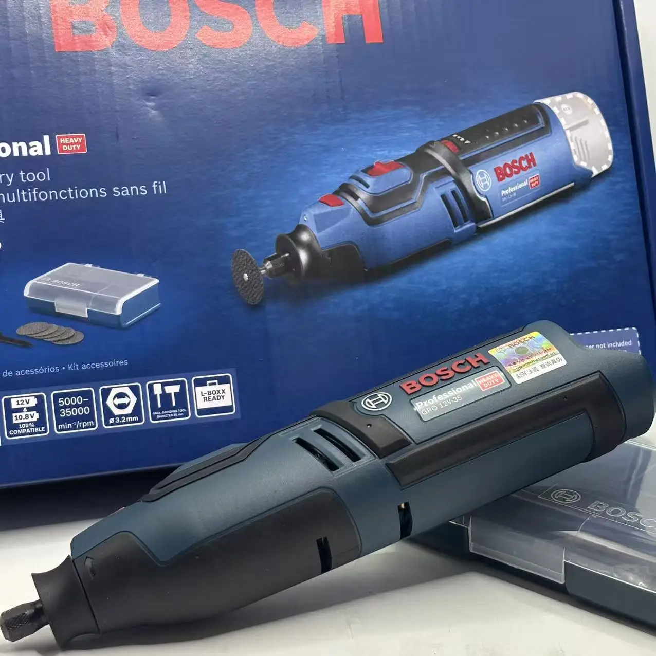 Bosch GRO 12V-35, Mesin Gerind - Lithium Battery 12V ulasan dan harga